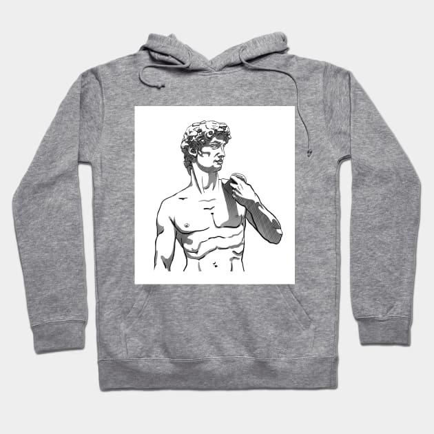 David of Michelangelo Hoodie by ArtFork